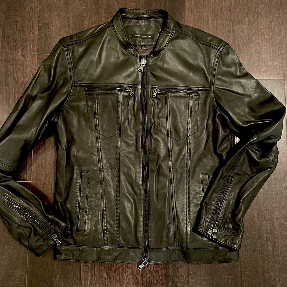 John Varvatos Star U.S.A. Leather Moto Jacket